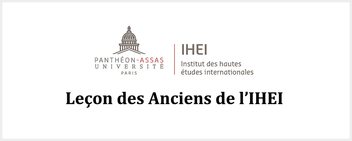 Conférence – Leçon des Anciens de l’IHEI